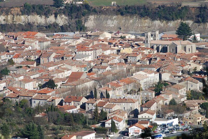 Ville de Ganges dans le département de l'Hérault