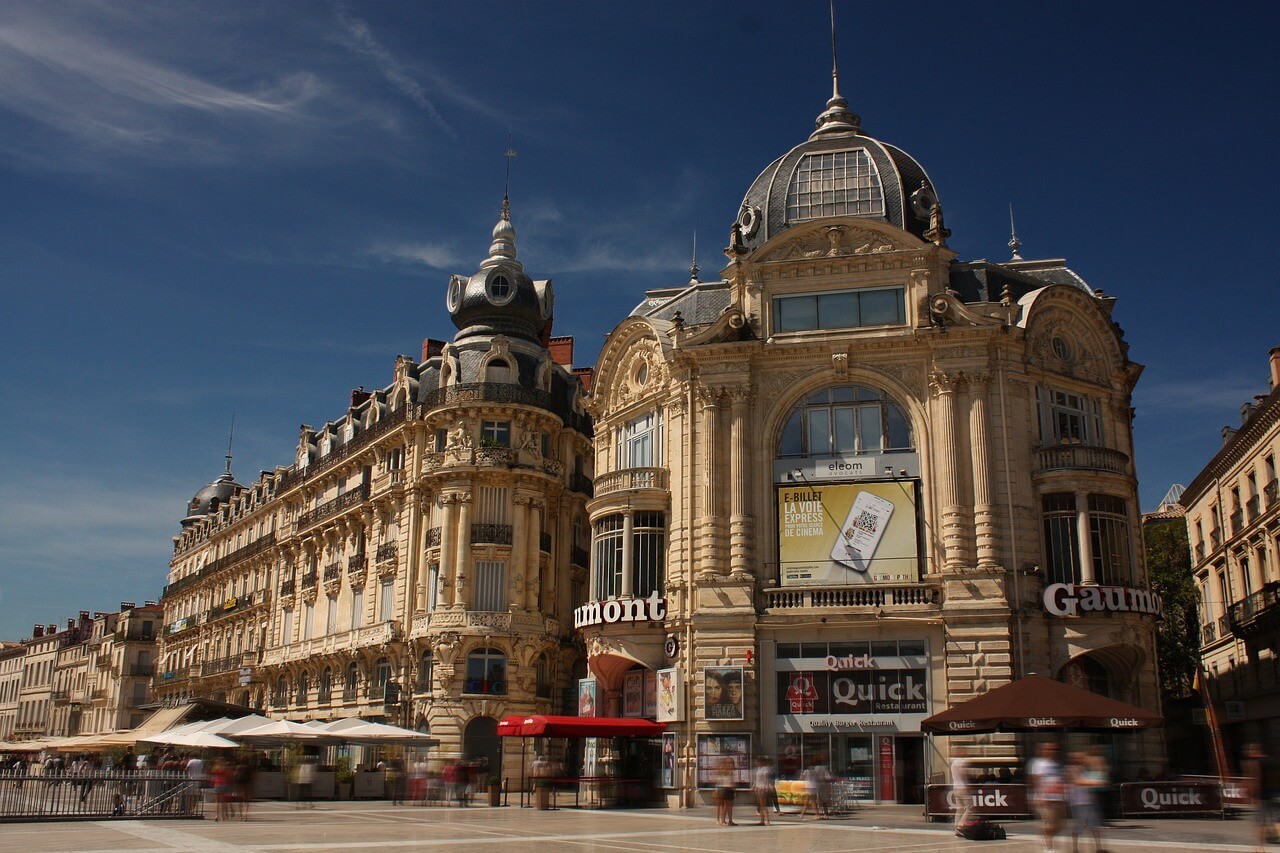 Ville de Montpellier du département de l'Hérault